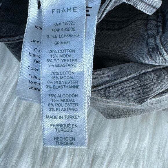Frame Le Crop Mini Boot Grey Cropped Jeans Sz 26 - Picture 8 of 11